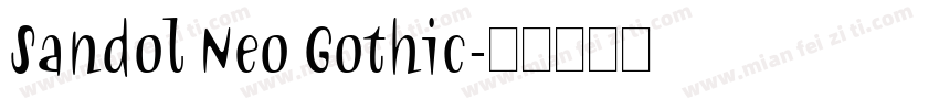 Sandol Neo Gothic字体转换